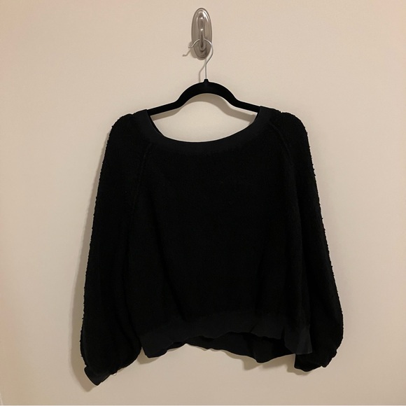 Free People Found My Friend Sweatshirt in Black Large - Picture 3 of 13